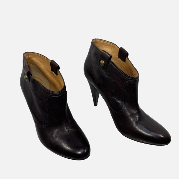 Coach Aliza Ankle Boot Bootie ChestnutBrown Leather Women size 11 - Picture 2 of 10